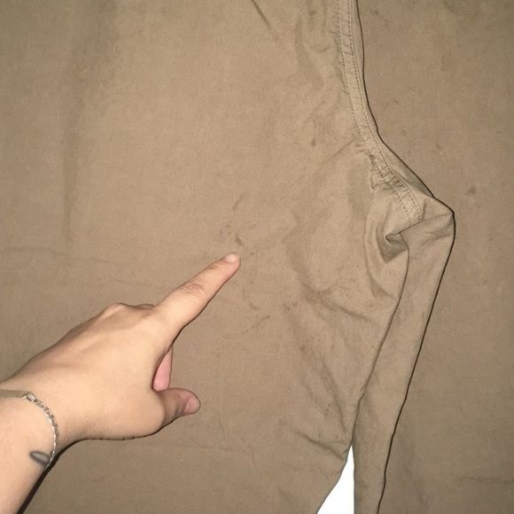 Tommy Bahama Cargo Pants 33 Brown Cotton Button Zip Pockets - Picture 7 of 8